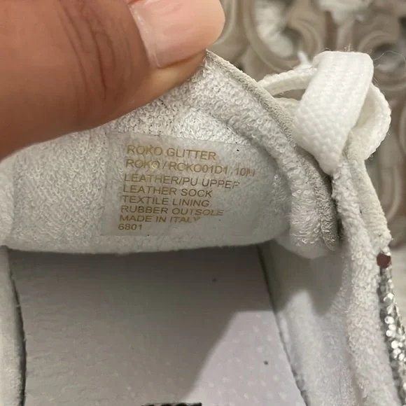 STEVEN Steve Madden Roko Glitter Sneaker Size 10 - Picture 11 of 11